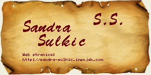 Sandra Šulkić vizit kartica